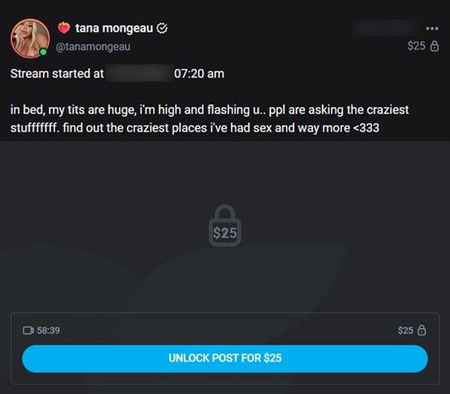 preview of a locked OnlyFans post requiring payment to unlock