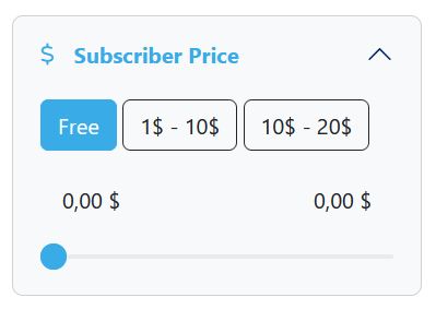 Only4Search filter with free button