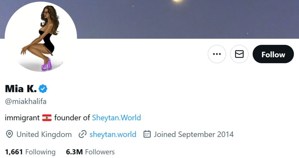 x account of mia khalifa