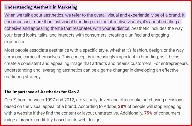 aesthetic in marketing explained as brand identity and strategy